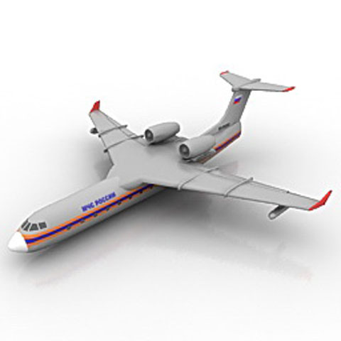 Free Airplane amphibian MOE Be- N17 3D model for 3ds Max Library Download